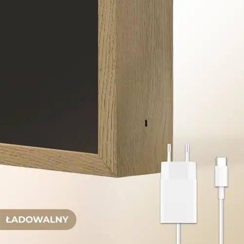 Panda - Dieren - Kleur - Verf - Zwart Light Box met batterij (Wandlamp kind) middel -USP_websiteoplaadbaarNL