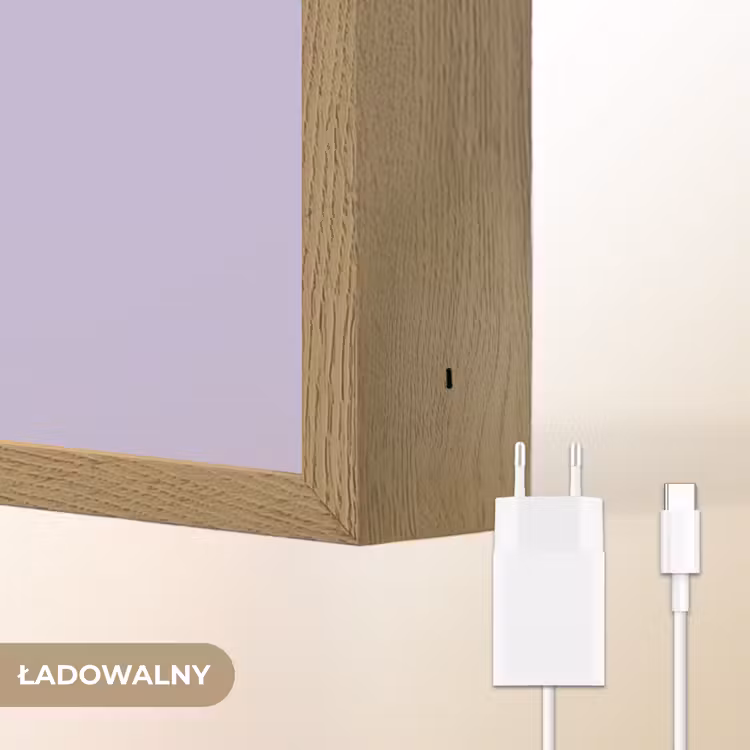 Panda - Paars - Sierlijk - Kawaii Light Box met batterij (Wandlamp kind) middel -USP_websiteoplaadbaarNL