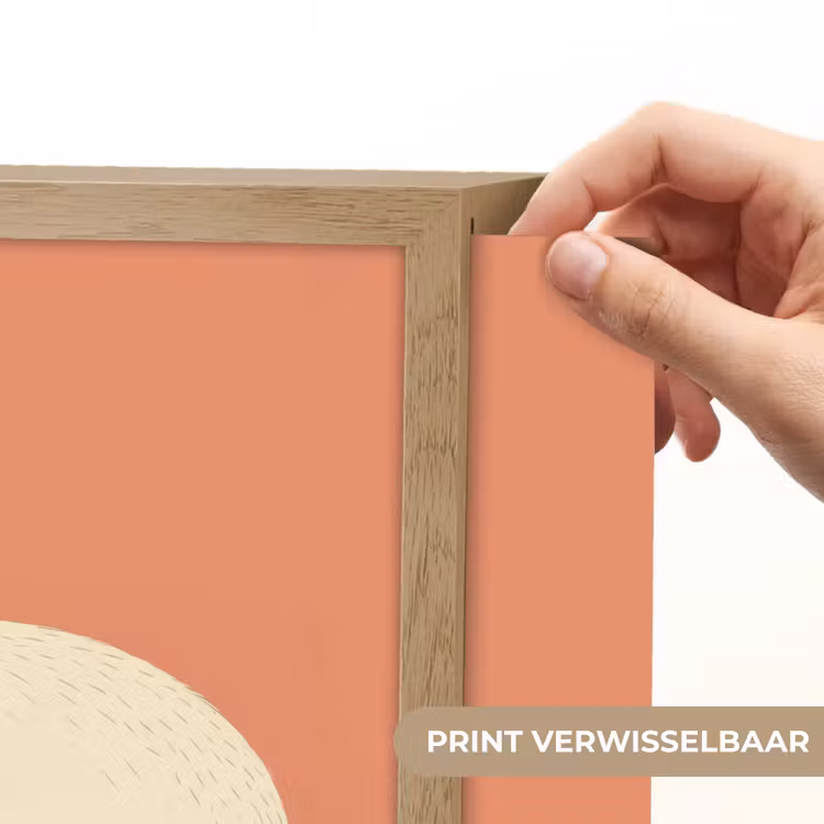 Panda - Slaap - Oranje Light Box met batterij (Wandlamp kind) middel -USP_websiteprintNL