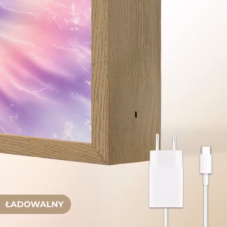Pasteltinten - Paars - Spiraal - Marmer Light Box met batterij (Wandlamp kind) middel -USP_websiteoplaadbaarNL
