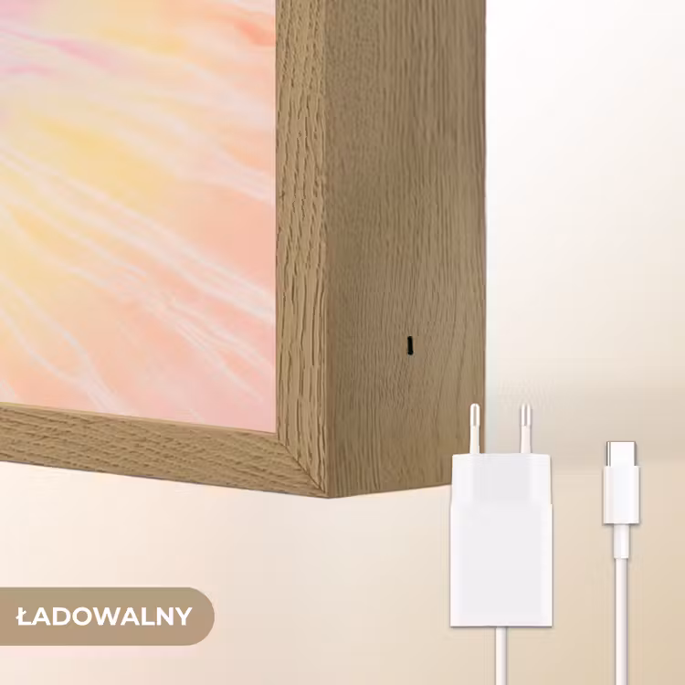 Patroon - Tie Dye - Pasteltinten - Roze Light Box met batterij (Wandlamp kind) middel -USP_websiteoplaadbaarNL