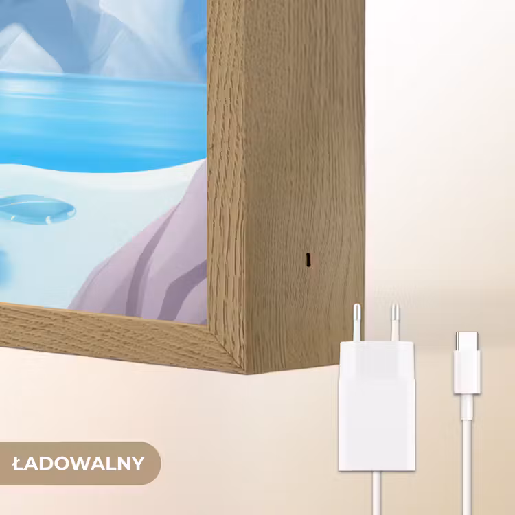 Pinguïn - Meisjes - Pooldieren - Kinderen Light Box met batterij (Wandlamp kind) middel -USP_websiteoplaadbaarNL