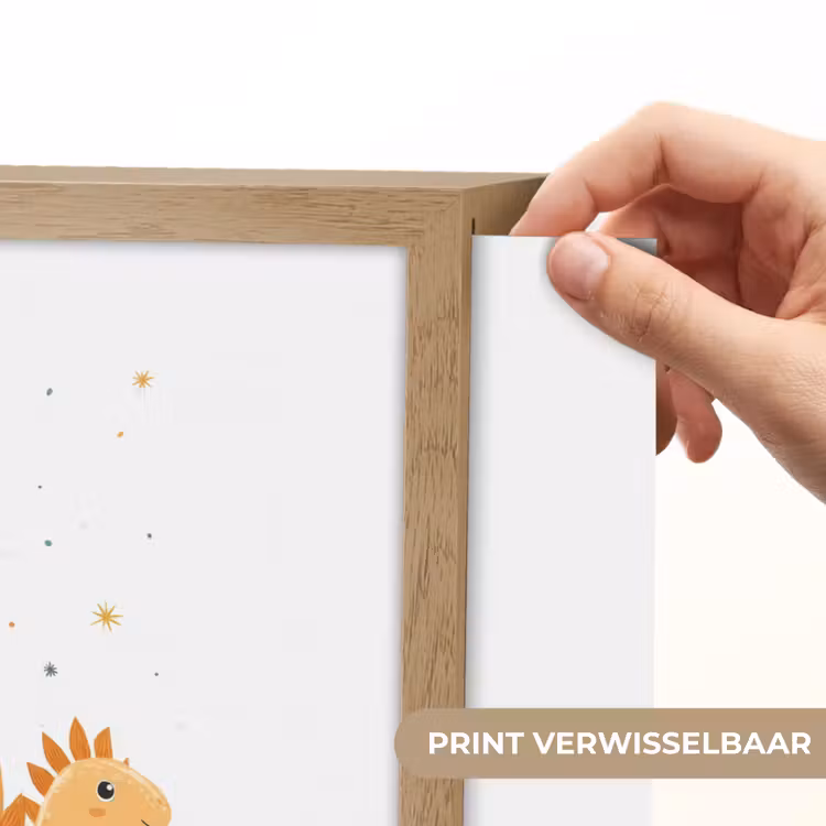 Planten - Sterren - Dinosaurussen - Oranje Light Box met batterij (Wandlamp kind) middel -USP_websiteprintNL