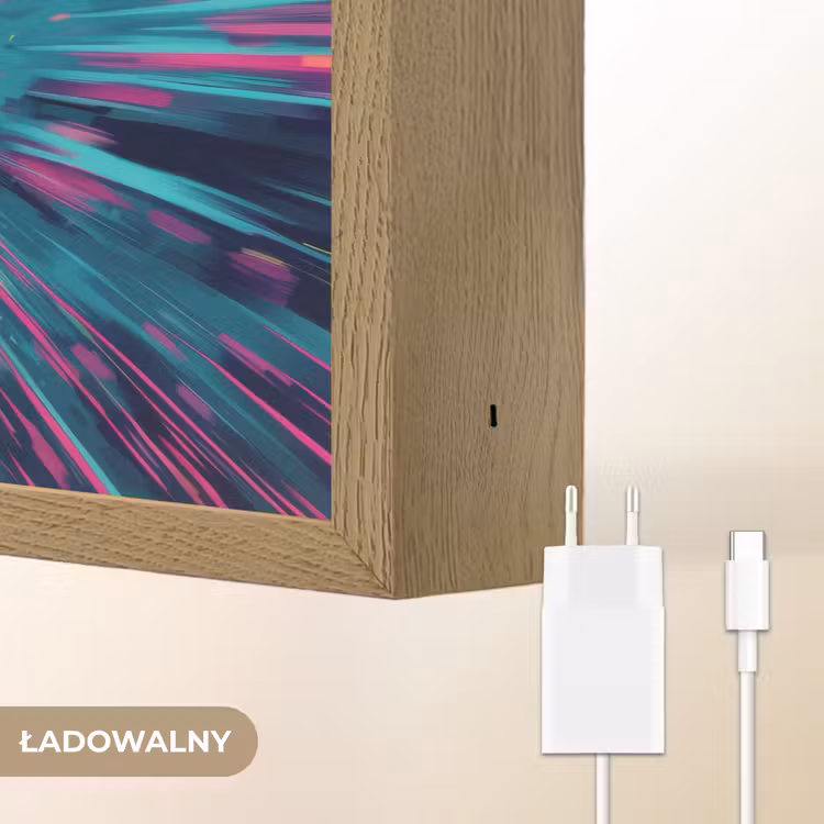 Raceauto - Abstract - Strepen - Blauw Light Box met batterij (Wandlamp kind) middel -USP_websiteoplaadbaarNL