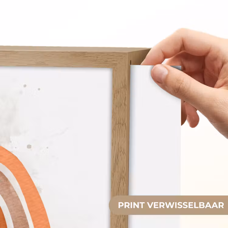 Regenboog - Roze - Pastel kleuren - Hartje Light Box met batterij (Wandlamp kind) middel -USP_websiteprintNL