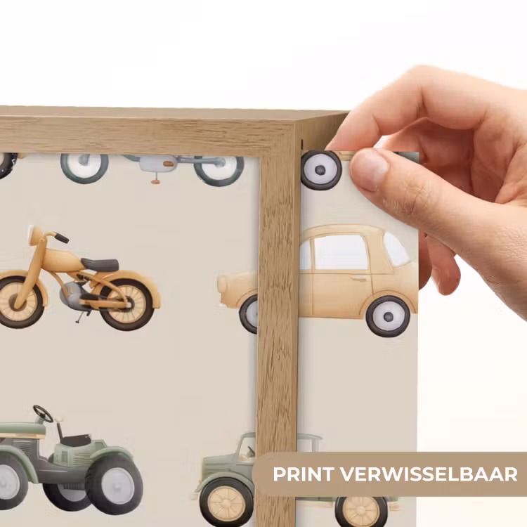 Retro - voertuigen - patroon Light Box met batterij (Wandlamp kind) middel -USP_websiteprintNL