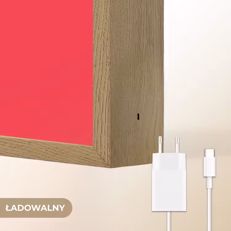 Rood - Voetbal - Abstract - Verfspatten Light Box met batterij (Wandlamp kind) middel -USP_websiteoplaadbaarNL