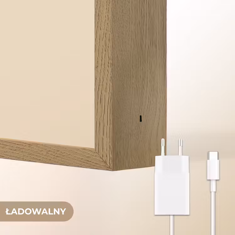 Schaap - Beige - Bloemen Light Box met batterij (Wandlamp kind) middel -USP_websiteoplaadbaarNL