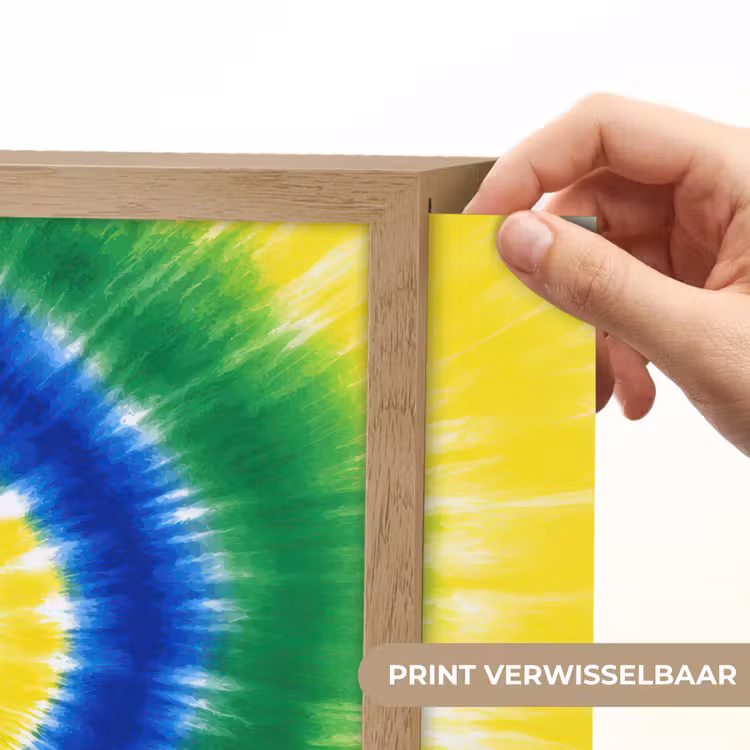 Spiraal - Groen - Draaiend Light Box met batterij (Wandlamp kind) middel -USP_websiteprintNL