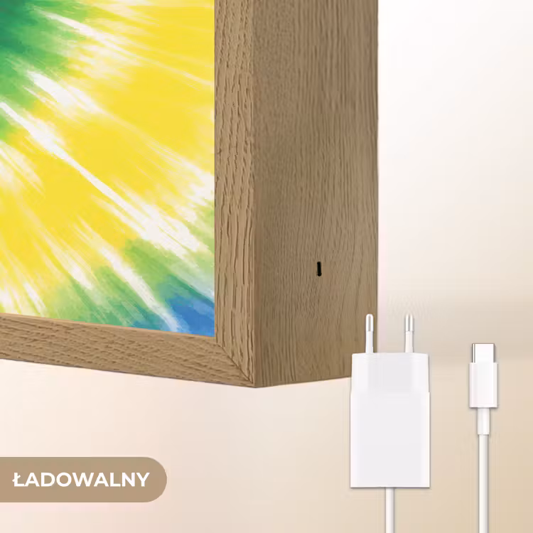 Spiraal - Groen - Draaiend Light Box met batterij (Wandlamp kind) middel -USP_websiteoplaadbaarNL