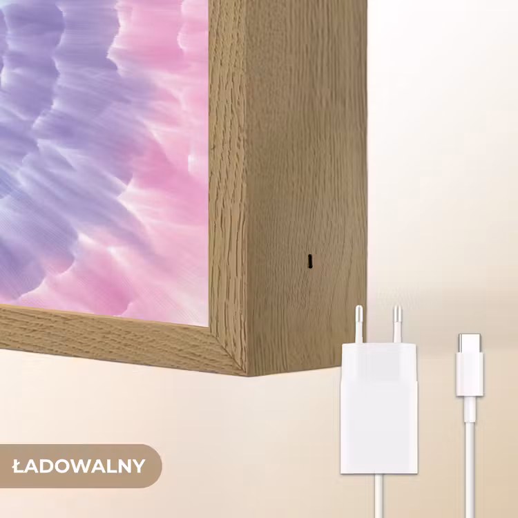 Spiraal - Tie dye - Pasteltinten Light Box met batterij (Wandlamp kind) middel -USP_websiteoplaadbaarNL