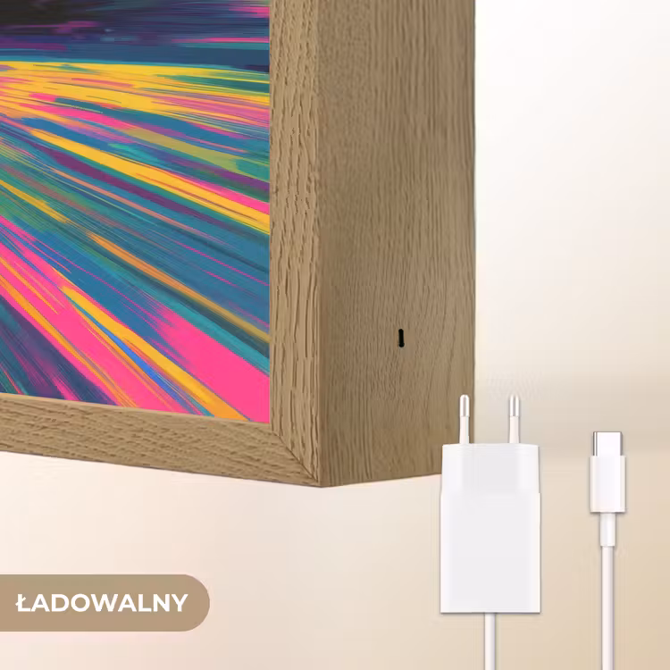 Sportauto - Groen - Verfstrepen - Kleuren Light Box met batterij (Wandlamp kind) middel -USP_websiteoplaadbaarNL