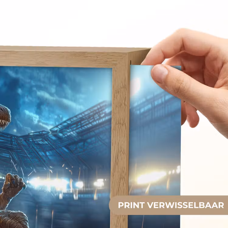 T-Rex - Voetbal - Stadion Light Box met batterij (Wandlamp kind) middel -USP_websiteprintNL