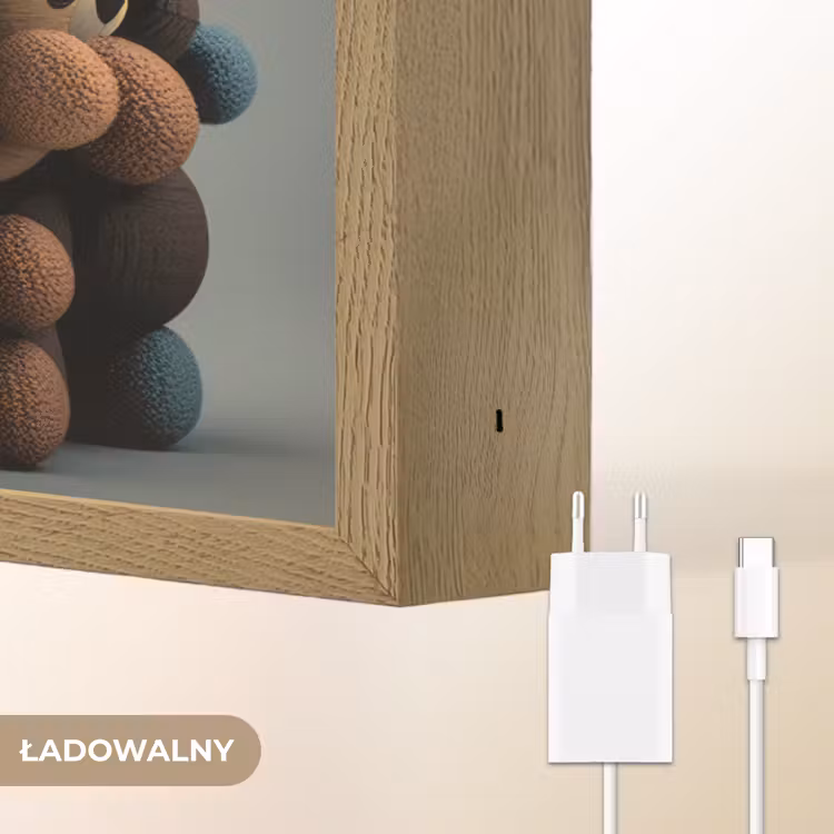 Teddybeer - Knuffel - Bruin - Design - Jongens - Meisjes Light Box met batterij (Wandlamp kind) middel -USP_websiteoplaadbaarNL