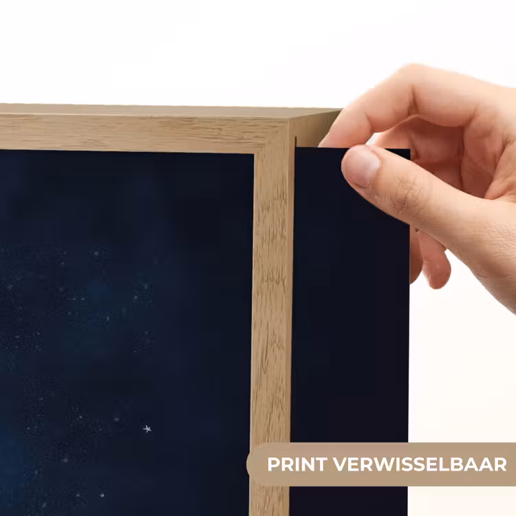 Teddybeer - Ruimtehelm - Maan - Sterren Light Box met batterij (Wandlamp kind) middel -USP_websiteprintNL