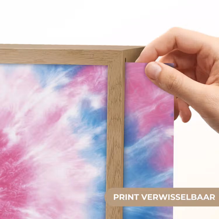 Tie-dye - Roze - Patroon Light Box met batterij (Wandlamp kind) middel -USP_websiteprintNL