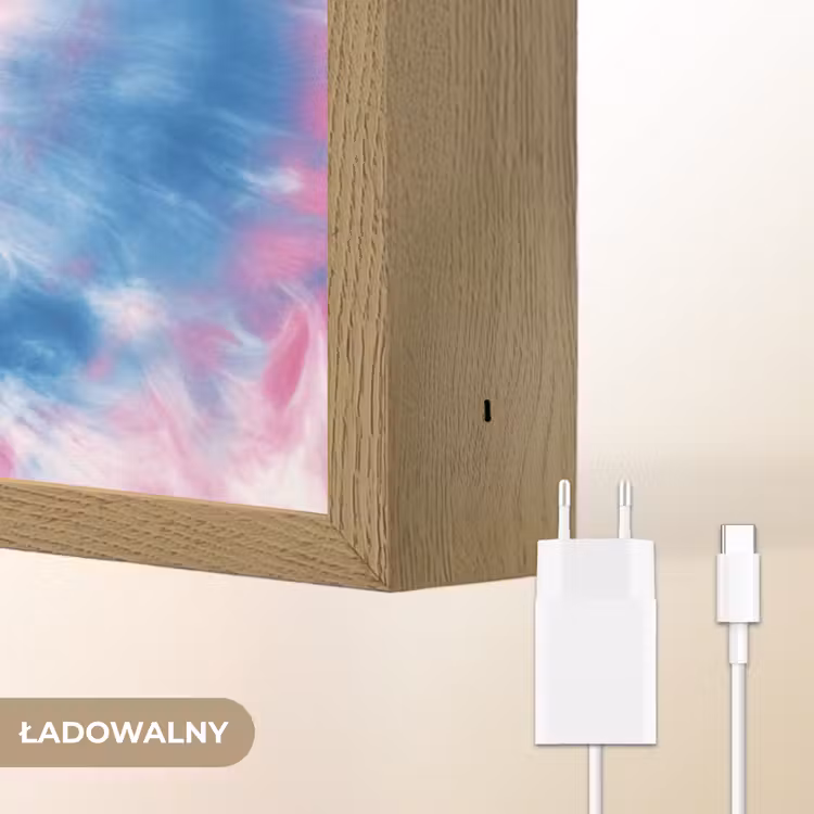 Tie-dye - Roze - Patroon Light Box met batterij (Wandlamp kind) middel -USP_websiteoplaadbaarNL