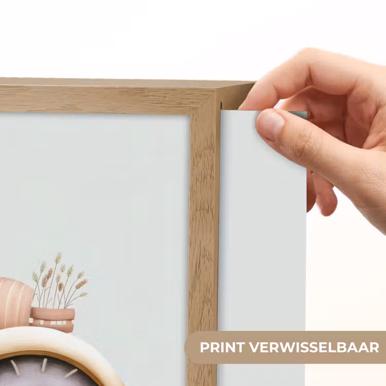 Vintage - Tractor - Pastel Light Box met batterij (Wandlamp kind) middel -USP_websiteprintNL