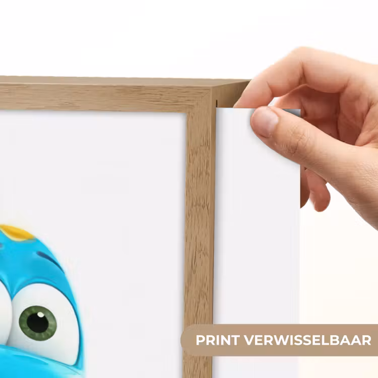 Vliegtuig - Blauw - Kinderen - Jongens Light Box met batterij (Wandlamp kind) middel -USP_websiteprintNL