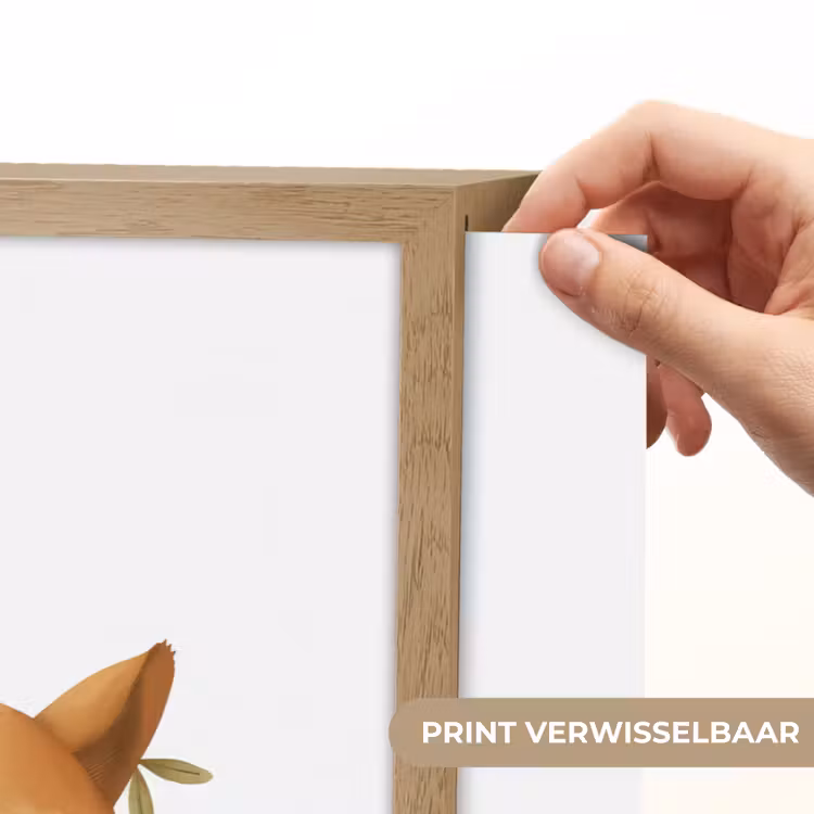 Vos - Dier - Bosdieren Light Box met batterij (Wandlamp kind) middel -USP_websiteprintNL