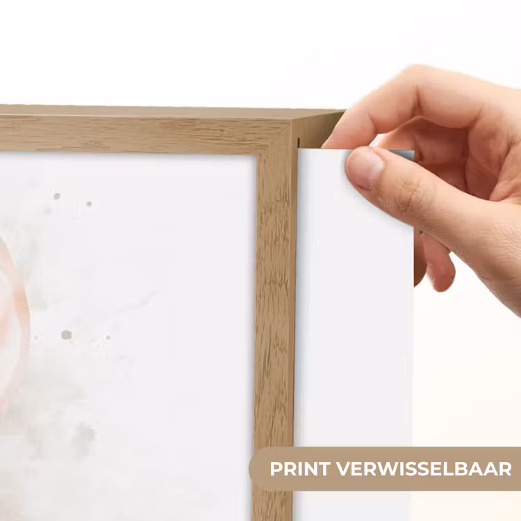 Vos - Pastel kleuren - Dier Light Box met batterij (Wandlamp kind) middel -USP_websiteprintNL