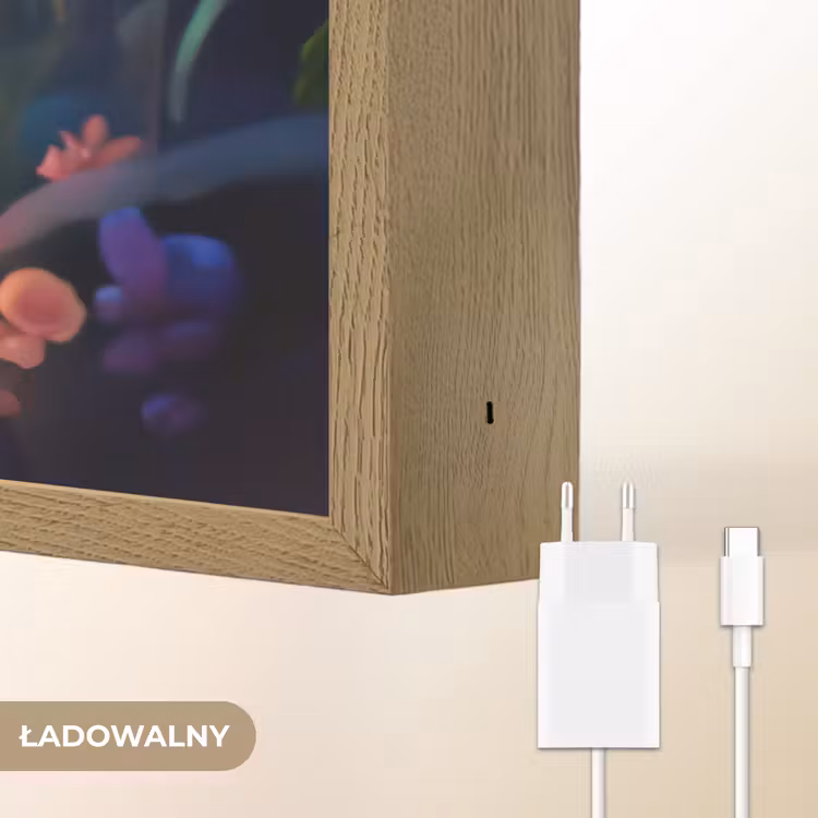 Zeemeermin - Bloemen - Onderwater - Meisjes - Kind Light Box met batterij (Wandlamp kind) middel -USP_websiteoplaadbaarNL