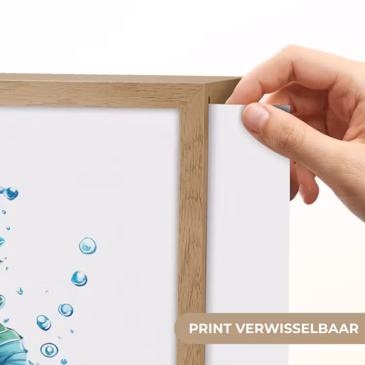 Zeepaardje - Spetters - Blauw Light Box met batterij (Wandlamp kind) middel -USP_websiteprintNL