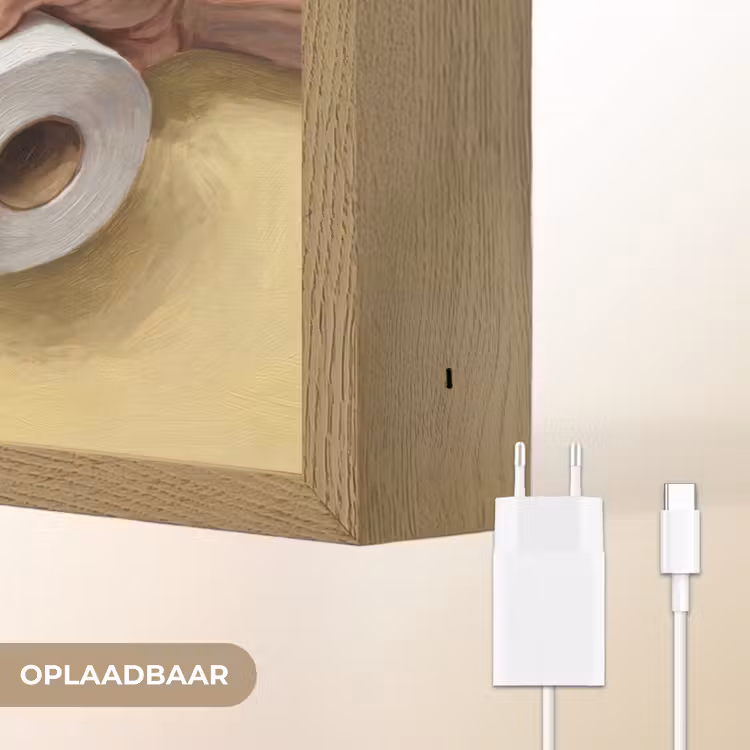 Klassiek - Kunst - Humor Light Box met batterij (Wandlamp) middel -USP_websiteoplaadbaarNL