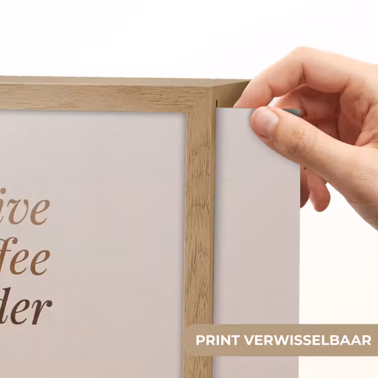 Koffie - Obessive Coffee Disorder - Beige Light Box met batterij (Wandlamp) middel -USP_websiteprintNL