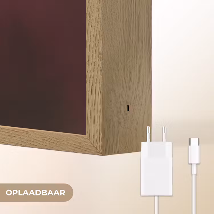 Koffie - Vrouw - Middelvinger Light Box met batterij (Wandlamp) middel -USP_websiteoplaadbaarNL
