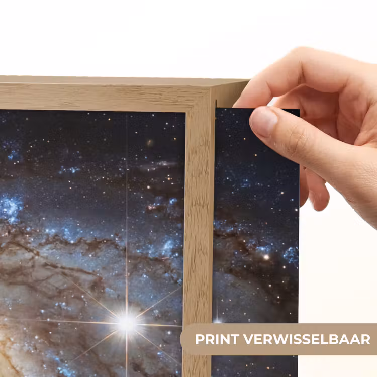 Kosmos - Sterrenstelsel - Donker Light Box met batterij (Wandlamp) middel -USP_websiteprintNL