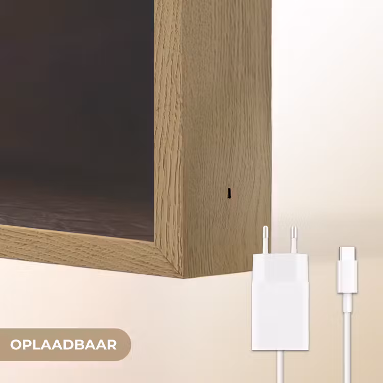 Krachtig - Paard - Donker Light Box met batterij (Wandlamp) middel -USP_websiteoplaadbaarNL