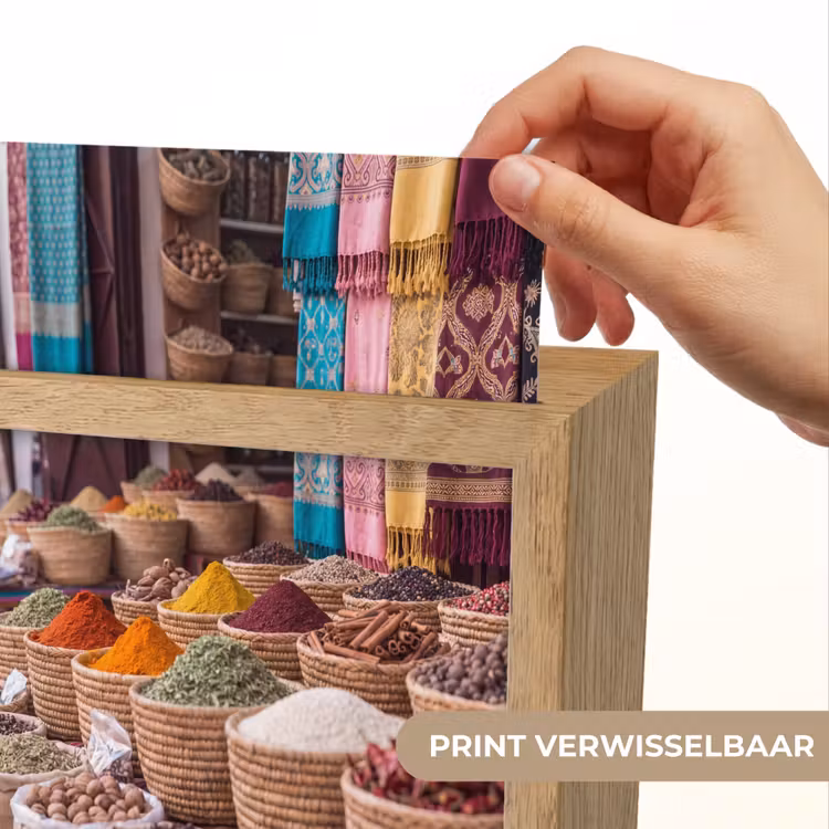 Lightbox - Wandlamp - Kruiden - Manden - Oosters - Kruiden - Manden - Oosters Light Box met kabel (Wandlamp) klein