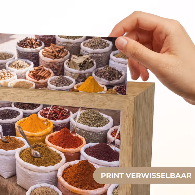 Lightbox - Wandlamp - Kruiden - Markt - Eten - Kruiden - Markt - Eten Light Box met kabel (Wandlamp) klein