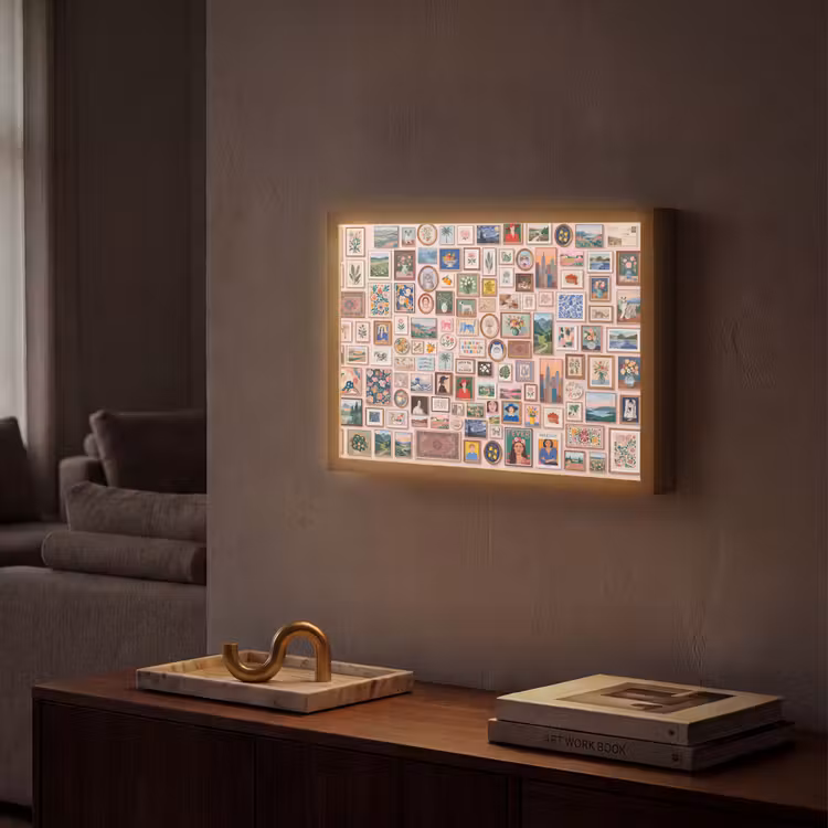 Kunst - Collectie - Decoratie - Modern - Kleurrijk Light Box met batterij (Wandlamp) middel -sfeer1