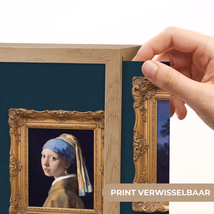Kunst - Schilderijen - Decoratie - Klassiek - Groen Light Box met batterij (Wandlamp) middel -USP_websiteprintNL