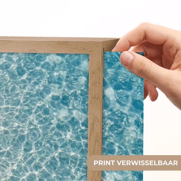 Kust - Zand - Blauw Light Box met batterij (Wandlamp) middel -USP_websiteprintNL