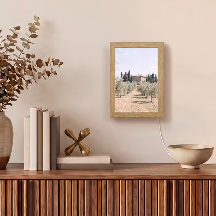 Lightbox - Wandlamp - Landhuis - olijfboom - gaard - Landhuis - olijfboom - gaard Light Box met kabel (Wandlamp) klein
