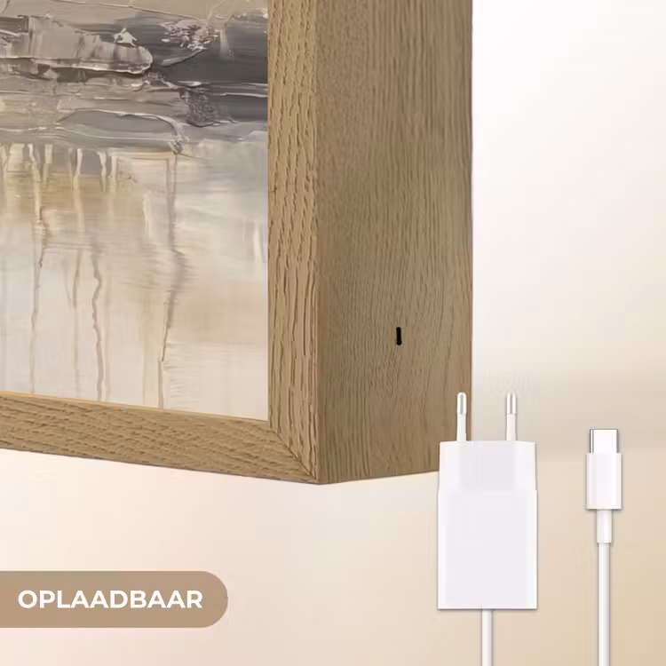 Landschap - Horizon - Natuur - Abstract - Neutraal Light Box met batterij (Wandlamp) middel -USP_websiteoplaadbaarNL