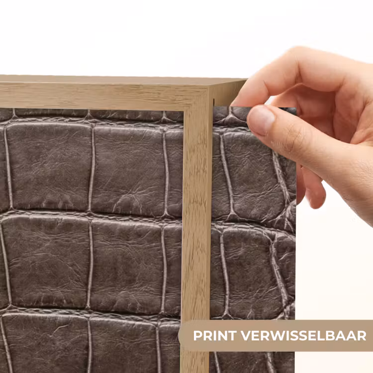 Leer - Krokodil - Mat Light Box met batterij (Wandlamp) middel -USP_websiteprintNL