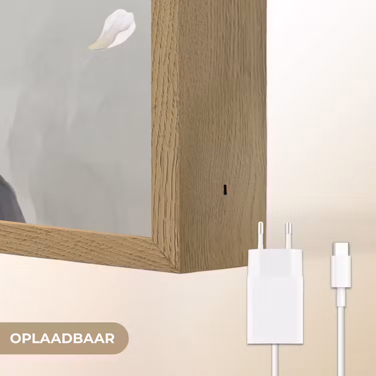 Lelies - Portret - Wit Light Box met batterij (Wandlamp) middel -USP_websiteoplaadbaarNL