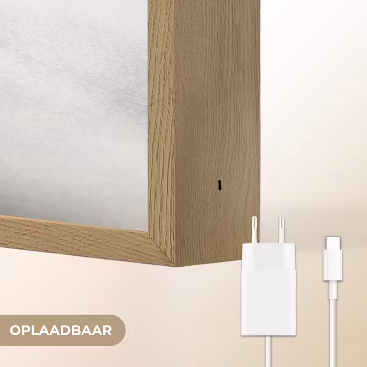 Lichaam - Vormen - Abstract - Zwart - Wit - Sensueel Light Box met batterij (Wandlamp) middel -USP_websiteoplaadbaarNL
