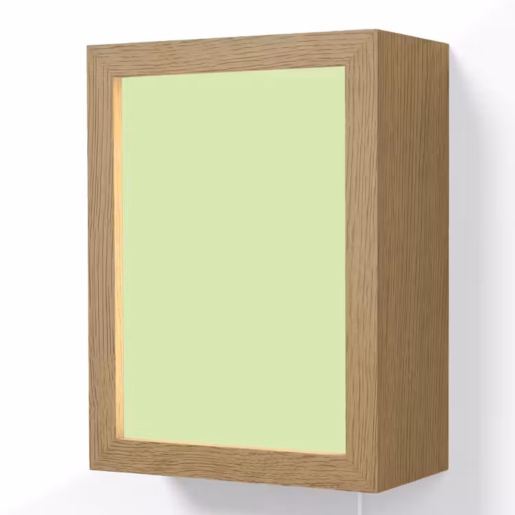 Light - Lime - Groen Light Box met kabel (Wandlamp) klein 929 -3d