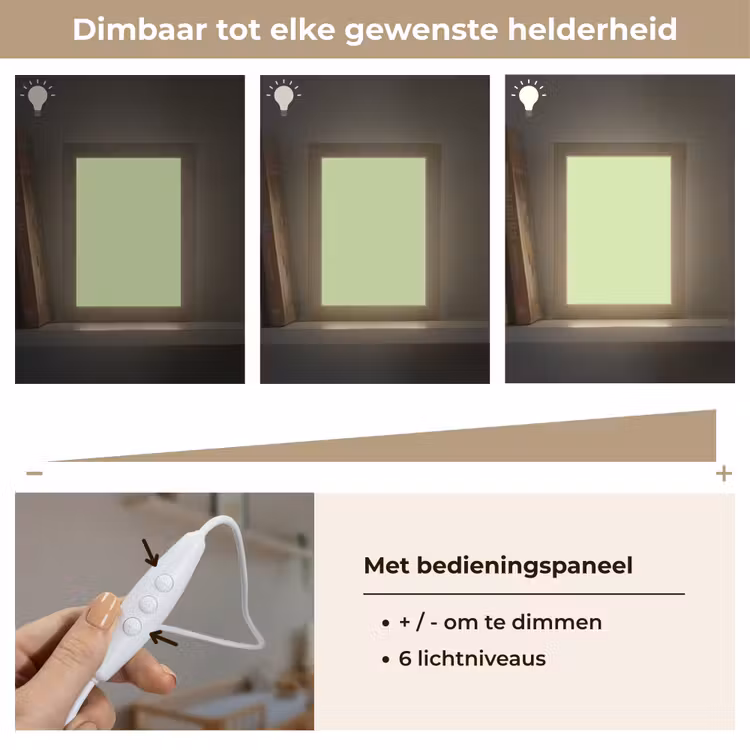 Light - Lime - Groen Light Box met kabel (Wandlamp) klein 929 -USP_dimbaarNL