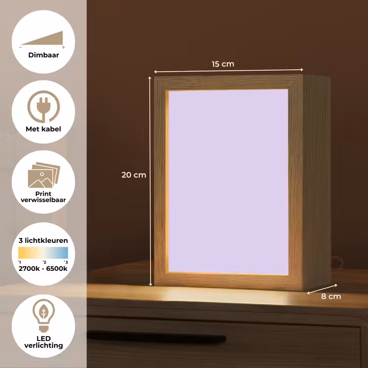 Light - Orchid - Paars Light Box met kabel (Wandlamp) klein 929 -USP_websiteoverzichtNL