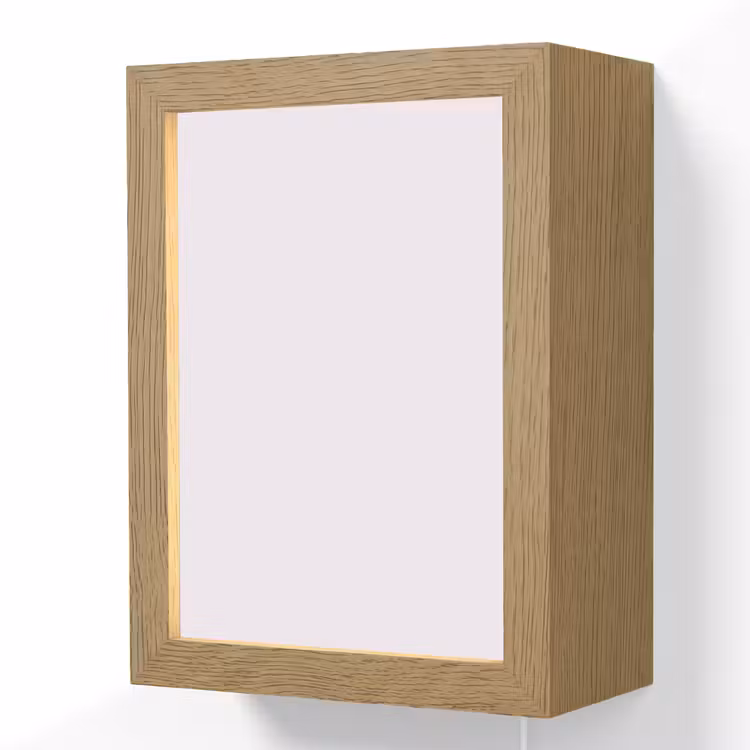 Lilac - Luxe - Paars Light Box met kabel (Wandlamp) klein 929 -3d