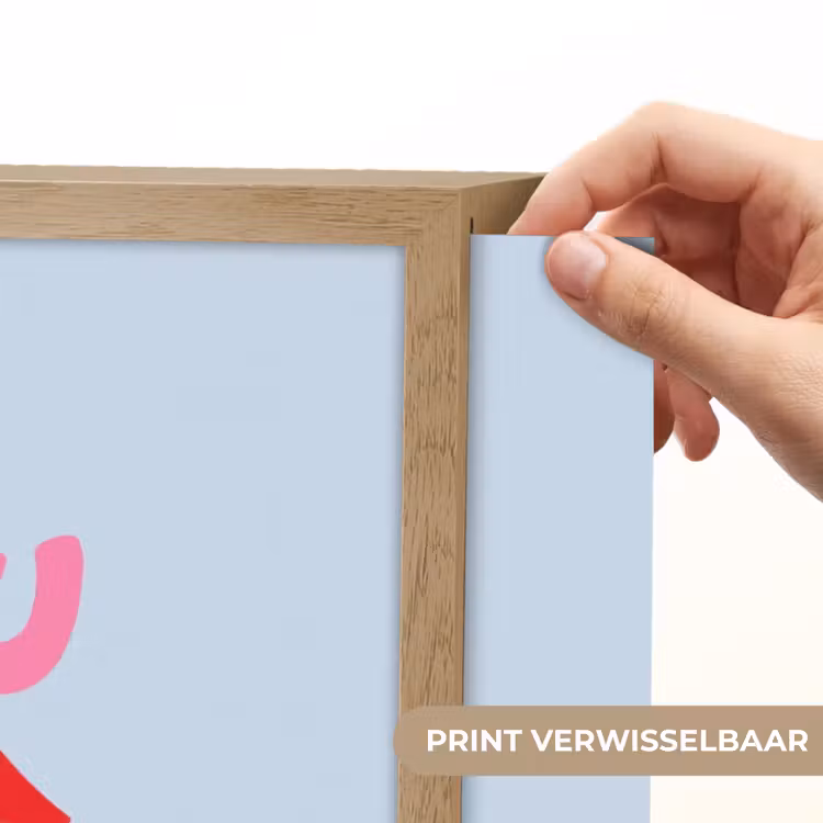 Lippen - Bisou - Blauw Light Box met batterij (Wandlamp) middel -USP_websiteprintNL