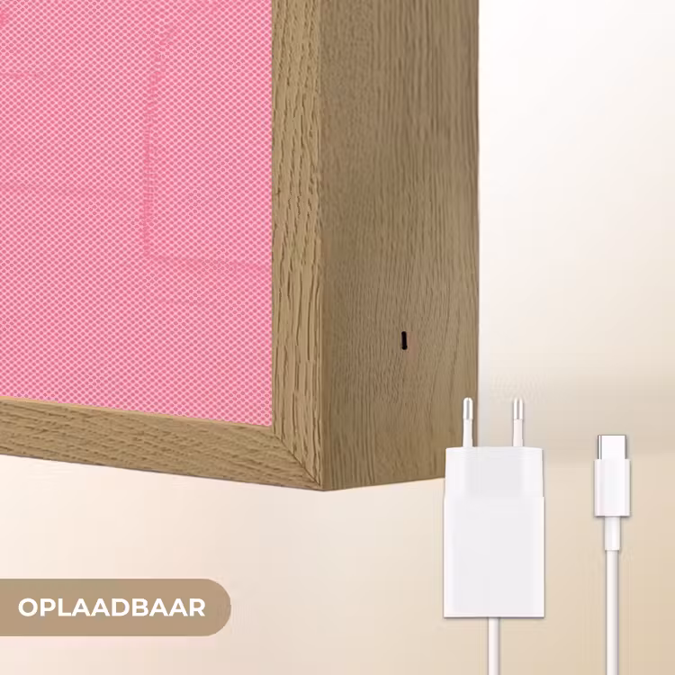 Lippen - Tekst - Kleurrijk Light Box met batterij (Wandlamp) middel -USP_websiteoplaadbaarNL
