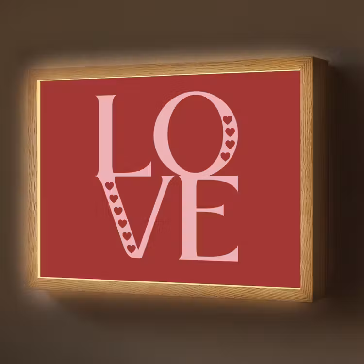 Love - Rood - Hatjes Light Box met batterij (Wandlamp) middel -z3d_website