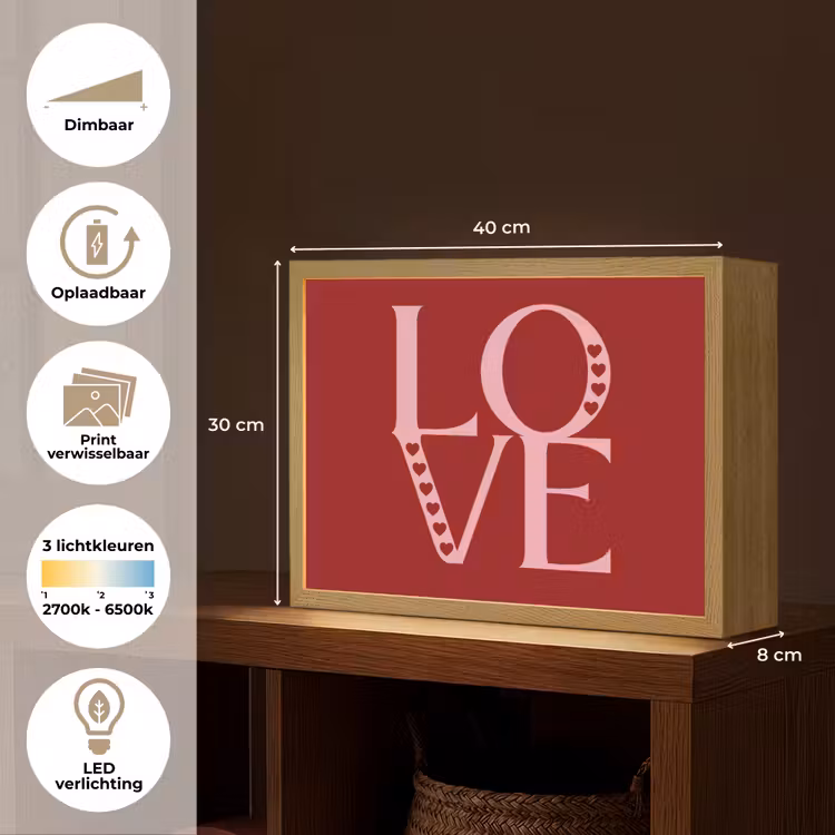 Love - Rood - Hatjes Light Box met batterij (Wandlamp) middel -USP_websiteoverzichtNL